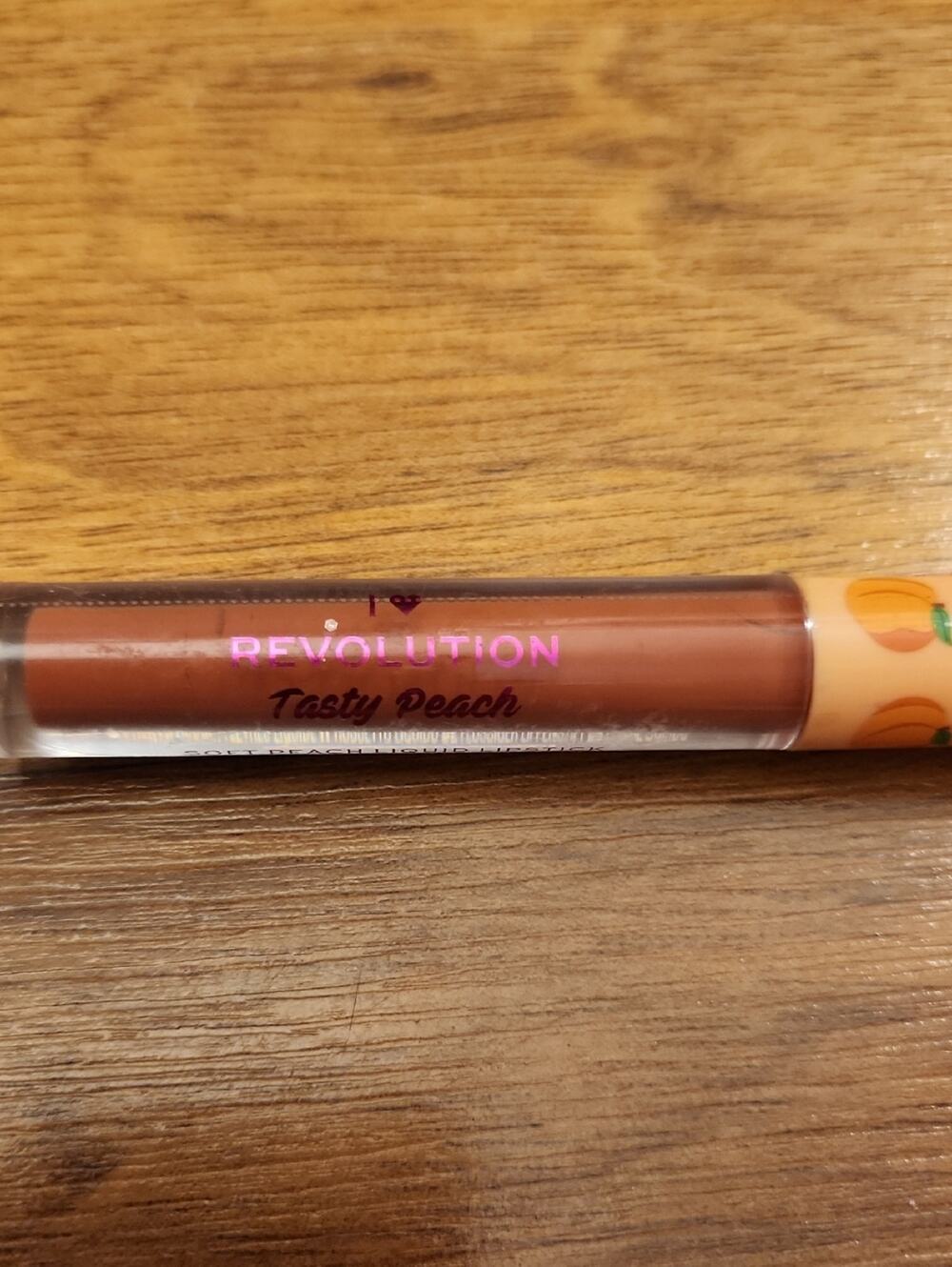 Revolution Liquid Lipstick in Peach Brown Tasty Peach
